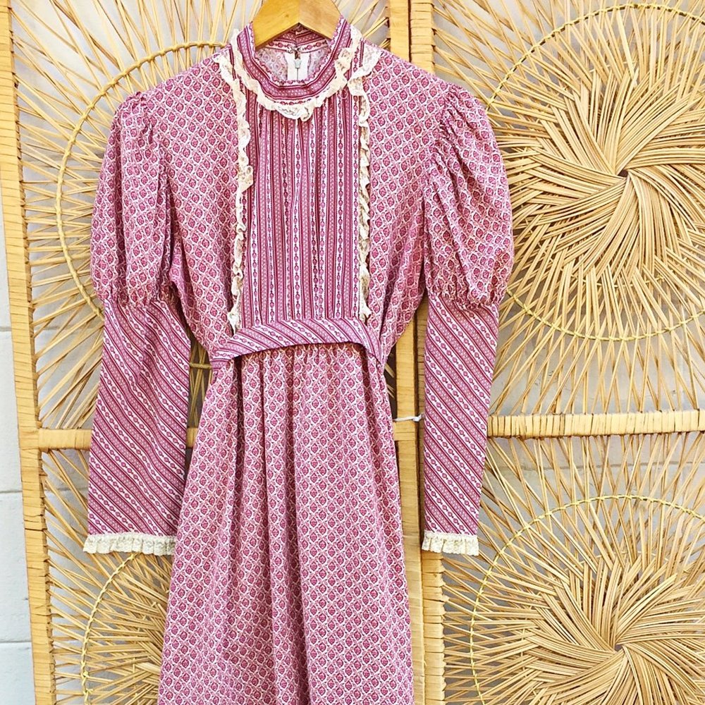 🌻SOLD🌻 Vintage Handmade Prairie Maxi Dress